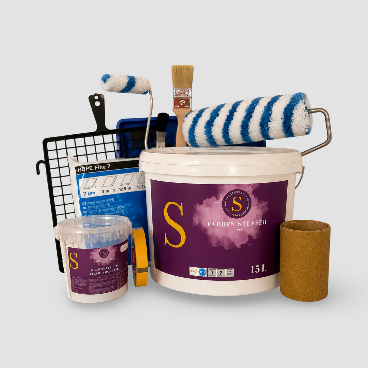 Decken-Set Premium – Inhalt des Sets mit Material und Werkzeug