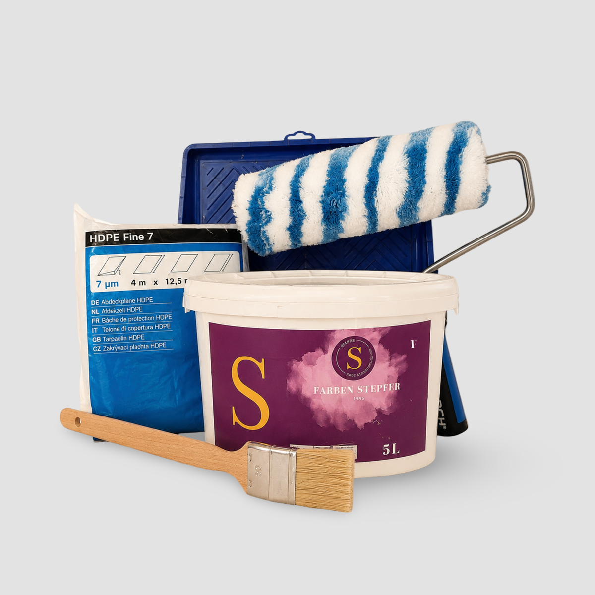 Decken-Set Basic – Inhalt des Sets mit Material und Werkzeug