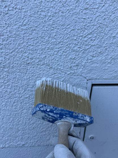 Praxisfoto: Risse an der Fassade abdichten