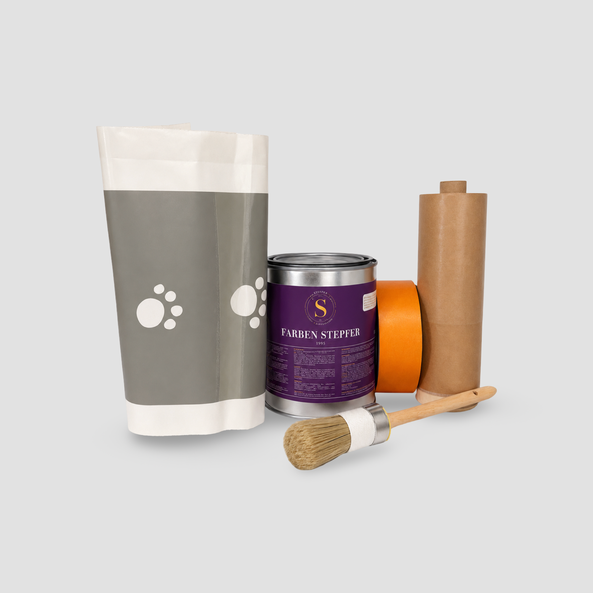 Kinderzimmer-Set Basic – Inhalt des Sets mit Material und Werkzeug