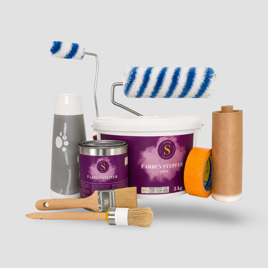 Kinderzimmer-Set Comfort – Inhalt des Sets mit Material und Werkzeug